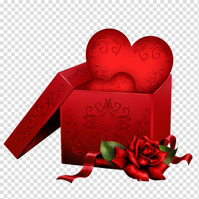 Valentine\'s Day Gift Box , devil transparent background PNG clipart