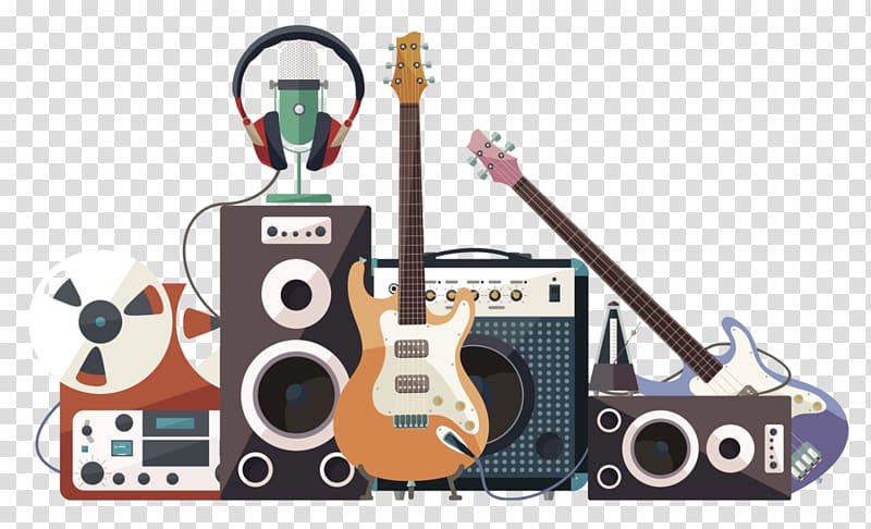 Recording studio Musical Instruments, musical instruments transparent background PNG clipart
