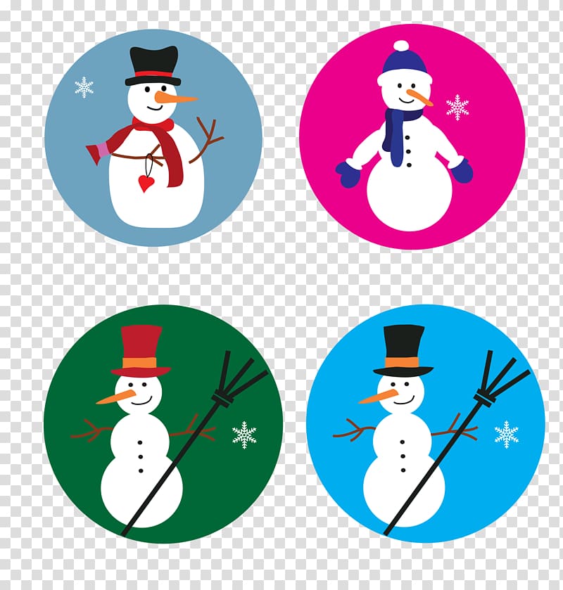 Snowman Illustration, Christmas snowman icon transparent background PNG clipart