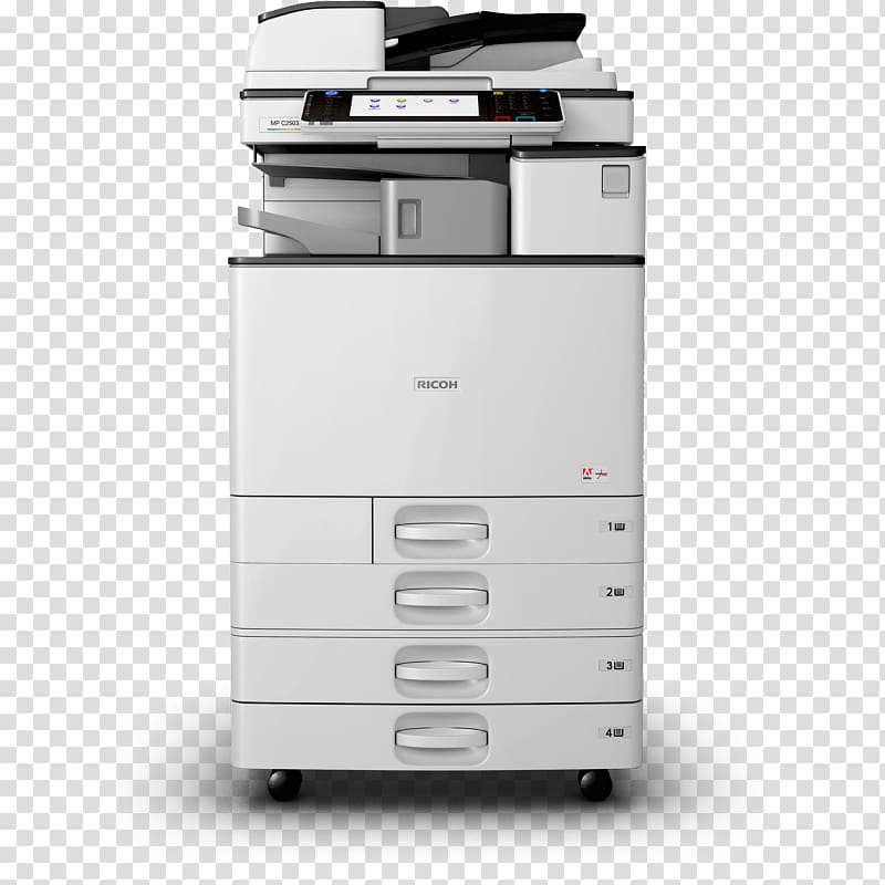 copier Ricoh Multi-function printer Machine, printer transparent background PNG clipart