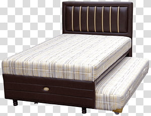 Bed frame Mattress Box-spring Furniture, Mattress transparent background PNG clipart thumbnail