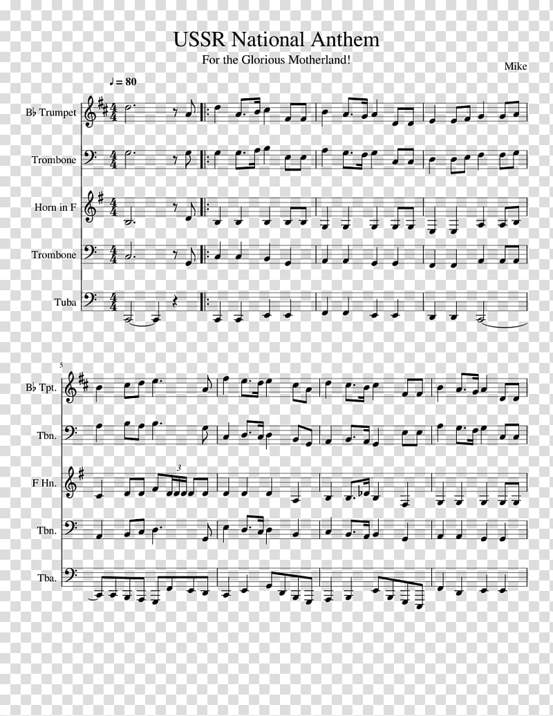 Sheet Music The Star-Spangled Banner Trumpet State Anthem of the Soviet Union Cello, sheet music transparent background PNG clipart