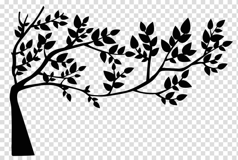 Leaf Silhouette Drawing , love tree transparent background PNG clipart