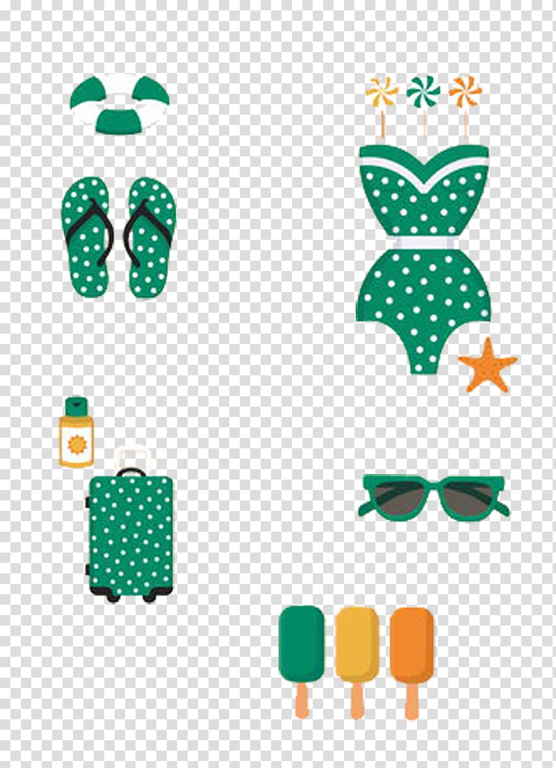 Slipper Flip-flops Sunglasses Beach, Sandals sunglasses swimsuit to the beach transparent background PNG clipart