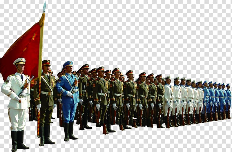 China Dxeda del Ejxe9rcito Poster Guard of honour, Eighty-one Army military honor guard transparent background PNG clipart