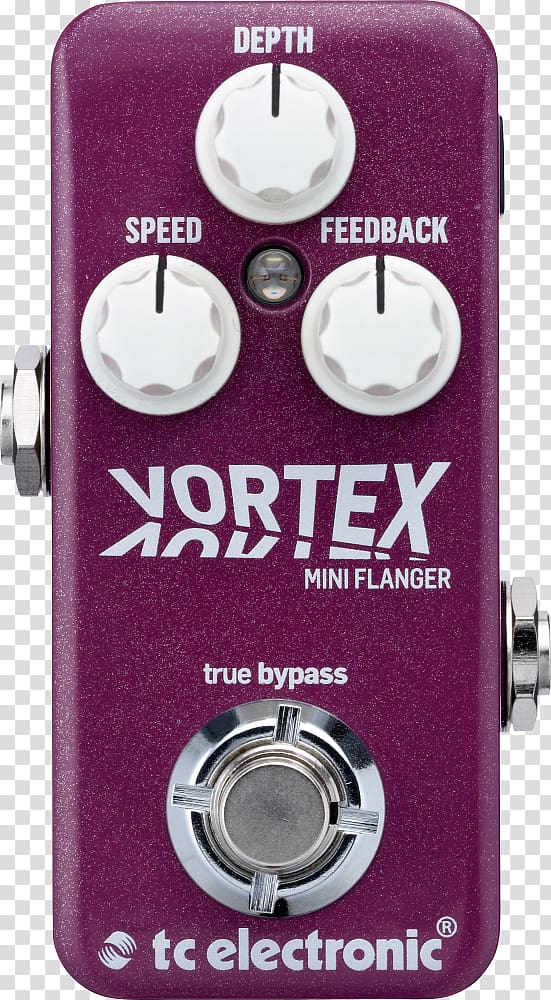 Audio TC Electronic Vortex Mini Flanger Flanging Effects Processors & Pedals, electric guitar transparent background PNG clipart