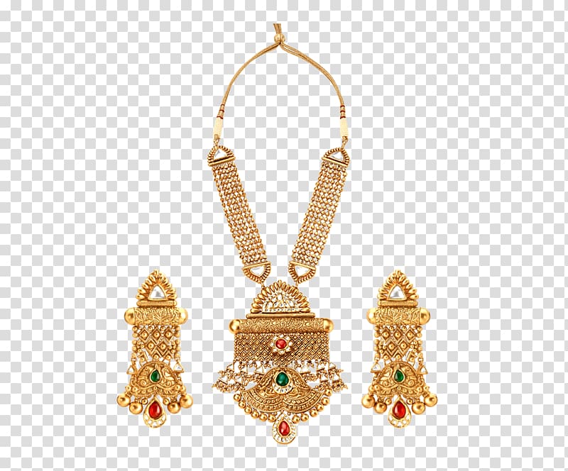 Earring Jewellery Hasmukhlal Jewellers Tanishq Necklace, golden harvest transparent background PNG clipart