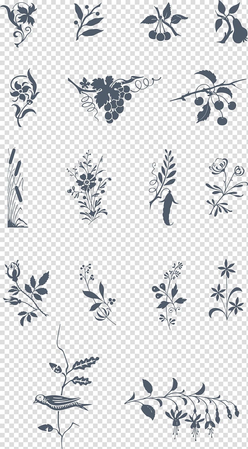 Twig Petal White , vintage ornament transparent background PNG clipart