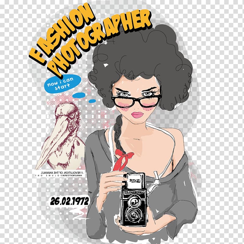 Camera grapher, Take the camera girl transparent background PNG clipart