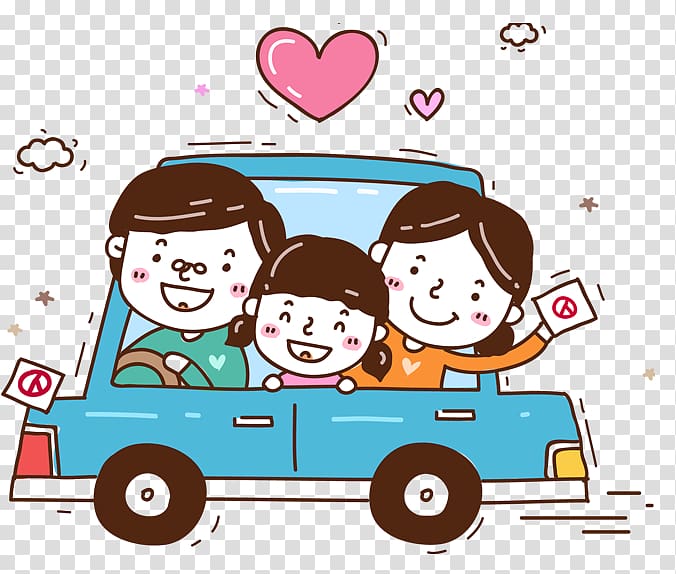 Cartoon, Family car transparent background PNG clipart