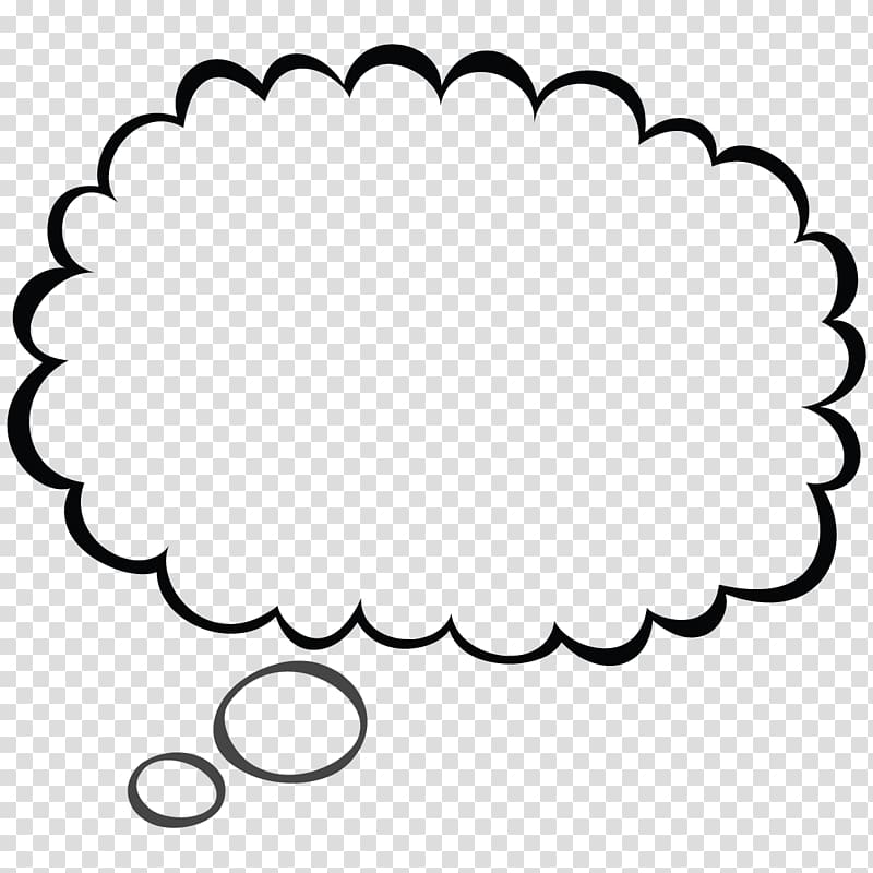 bubble message illustration, Speech balloon Thought , Thought Bubble transparent background PNG clipart
