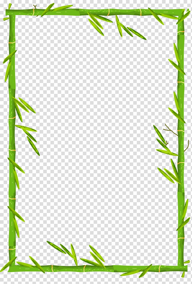 Bamboo, Bamboo Border, bamboo frame illustration transparent background PNG clipart