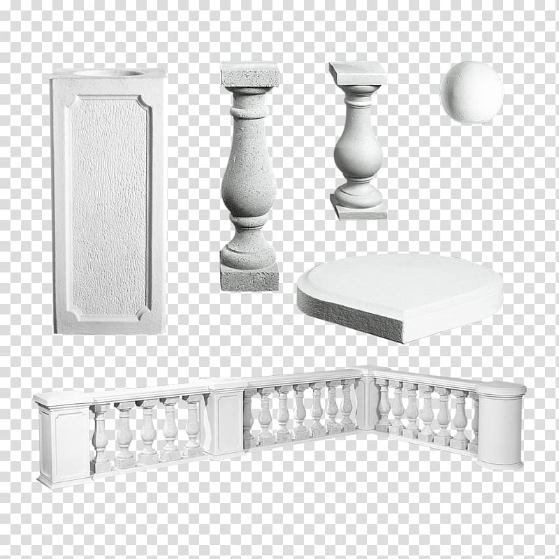 Baluster Stairs Concrete Marble, lustre transparent background PNG clipart