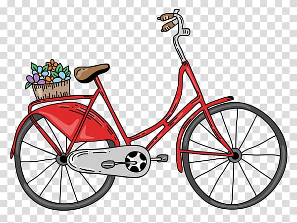 Bicycle Baskets Dankbarkeit, mein Schlüssel zum Glück, Bicycle transparent background PNG clipart