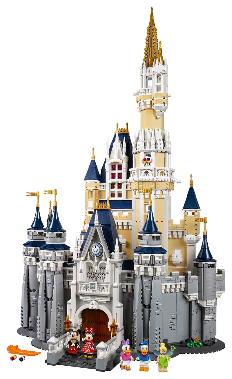 Cinderella Castle The LEGO Store Minnie Mouse Lego minifigure, Castle transparent background PNG clipart