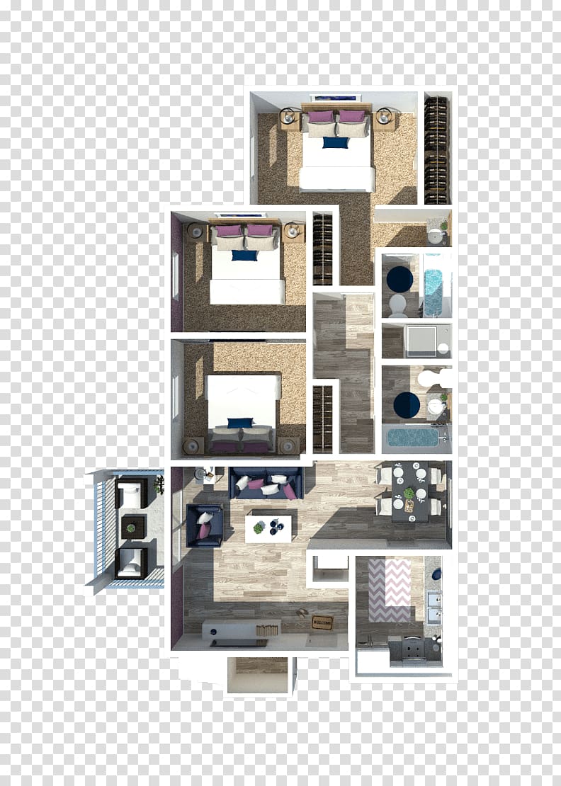 Floor plan, BEDROOM TOP VIEW transparent background PNG clipart