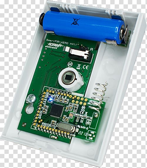 Microcontroller Electronics Passive infrared sensor Motion Sensors, Power Processing Element transparent background PNG clipart