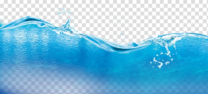 blue water illustration, Seawater Water resources, Creative seawater transparent background PNG clipart