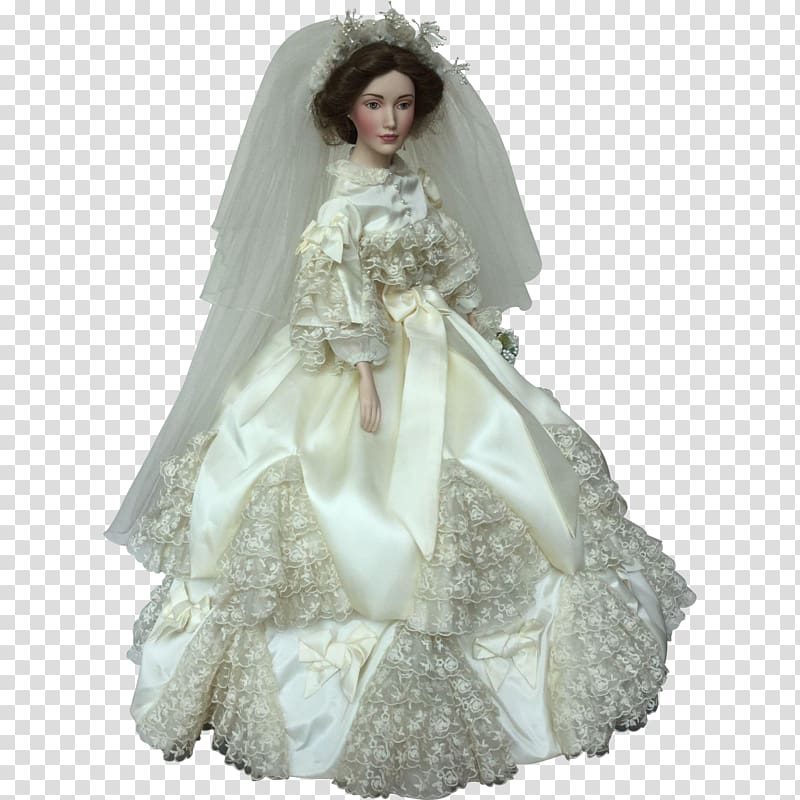 Wedding dress Bride Alexander Doll Company, bride transparent background PNG clipart