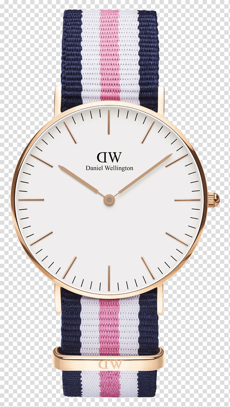 Daniel Wellington Classic Daniel Wellington DW Watch band Classic Glasgow Rose Gold Watch strap, leather gold chain michael transparent background PNG clipart