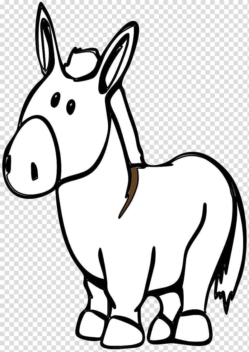 Drawing Donkey Cartoon , donkey transparent background PNG clipart