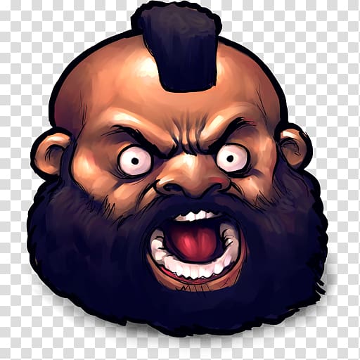 man's face illustration, head face , Street Fighter Zangief transparent background PNG clipart