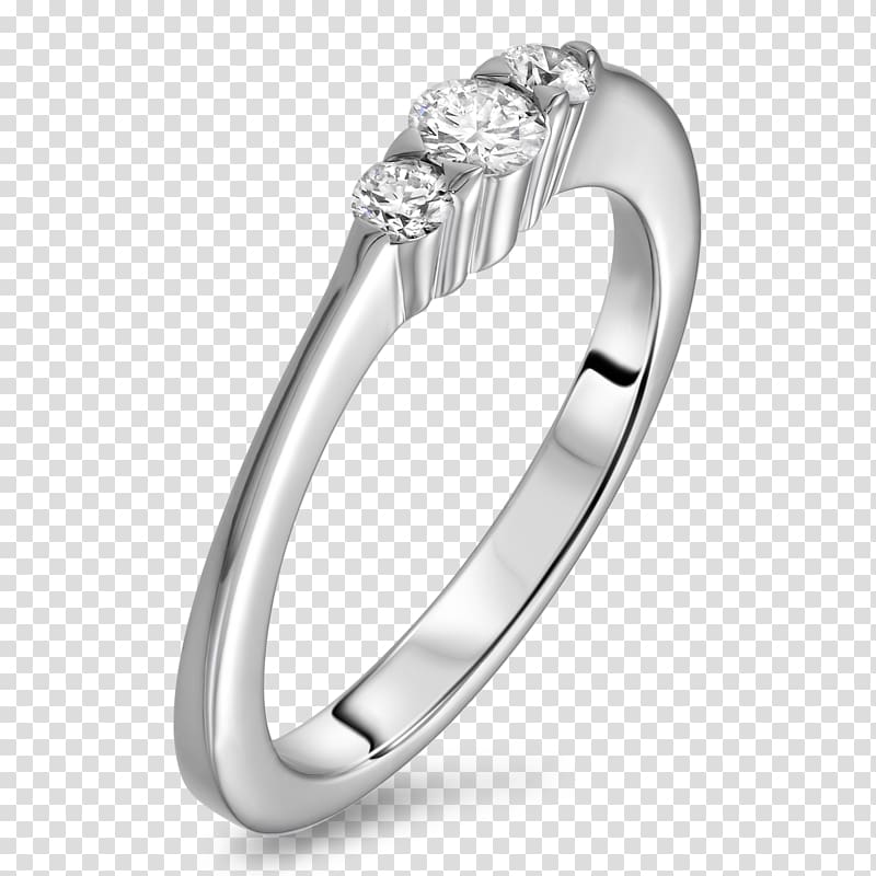 Diamond Trilogy ring Jewellery Wedding ring, diamond transparent background PNG clipart