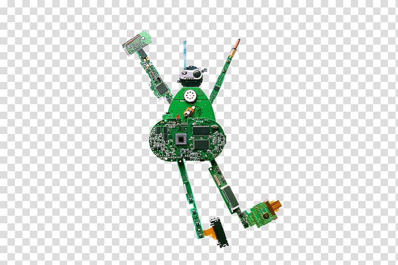 Integrated circuit Printed circuit board Electrical network Electronic circuit, Chip robot transparent background PNG clipart