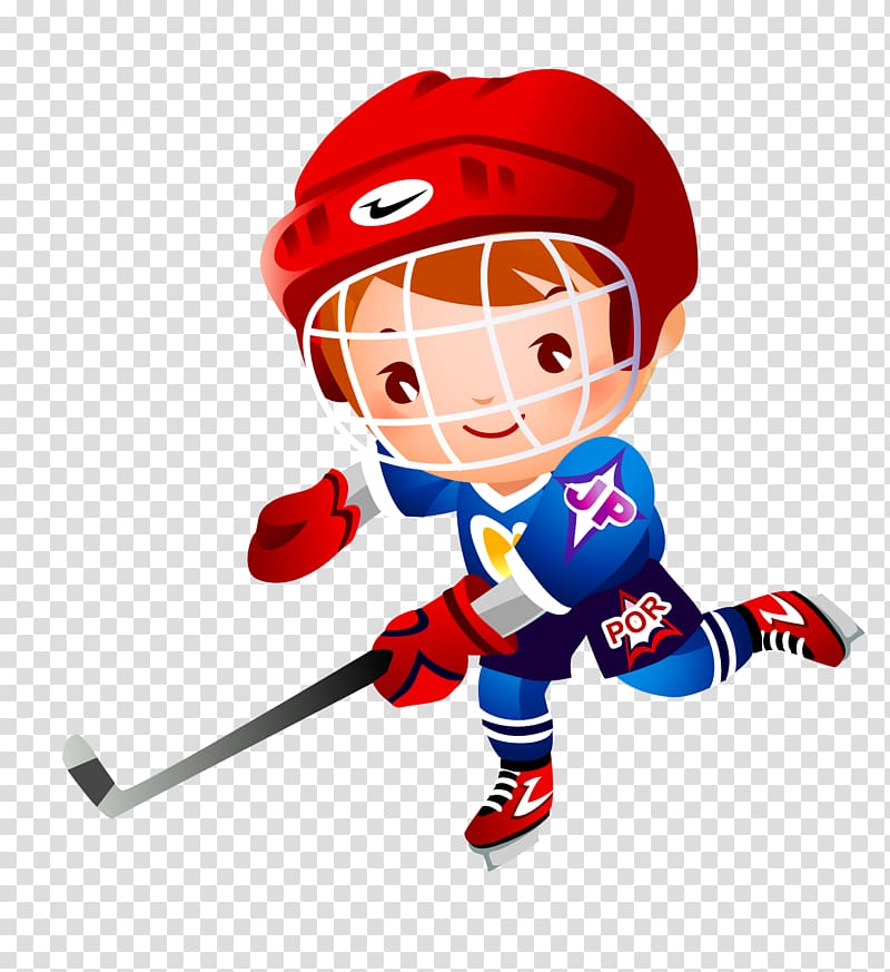 Ice hockey stick Cartoon , Children\'s hockey transparent background PNG clipart