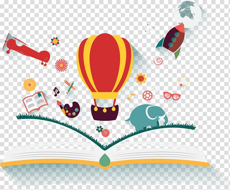 Children\'s literature Imagination, air balloon transparent background PNG clipart
