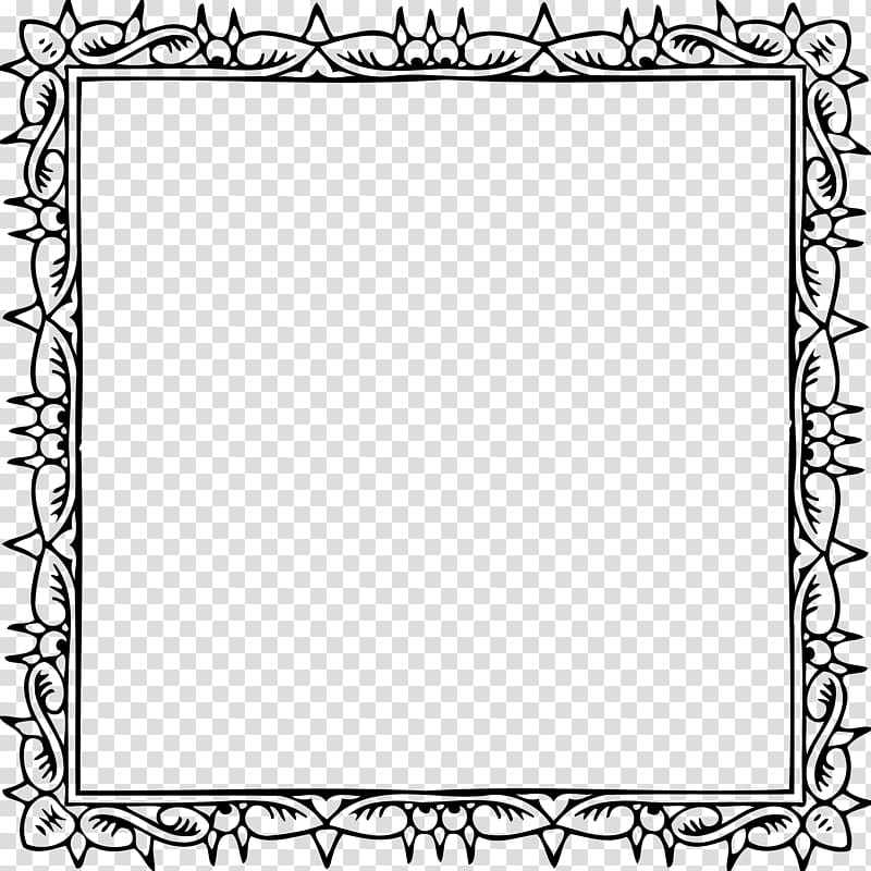 Coloring book Border , pages transparent background PNG clipart