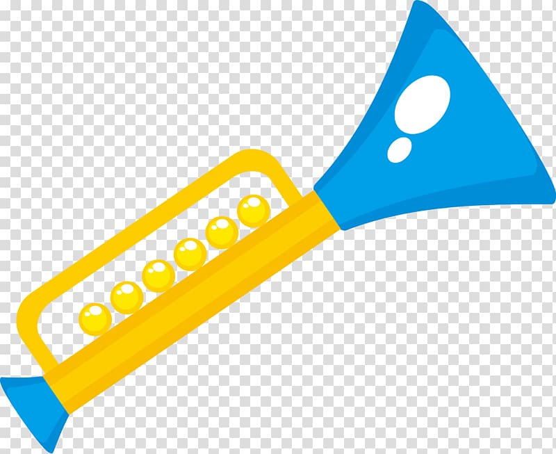 Musical instrument Trumpet Drawing Animation, Speaker material transparent background PNG clipart