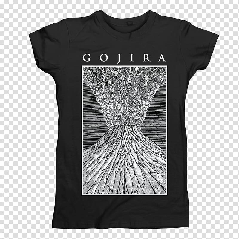 T-shirt Magma Gojira Sleeve, T-shirt transparent background PNG clipart