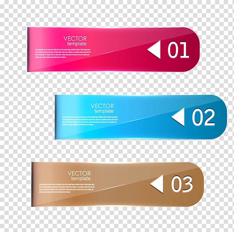 three pink, blue, and brown templates, Graphic design Label Illustration, PPT material transparent background PNG clipart