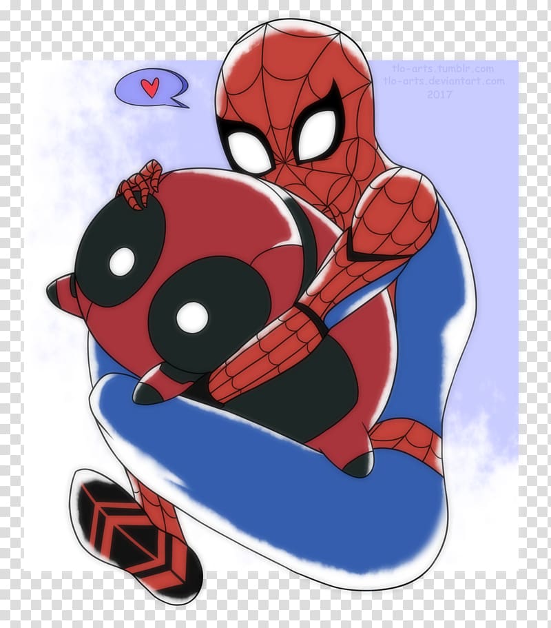 Disney Tsum Tsum Spider-Man Marvel Tsum Tsum Fan art, spider-man transparent background PNG clipart