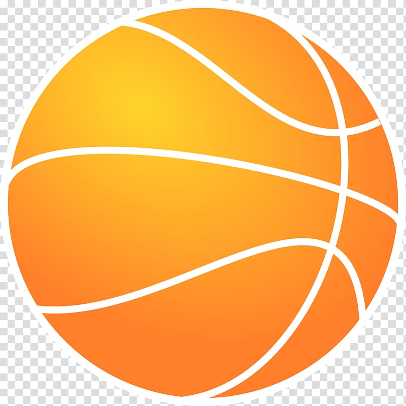 Outline of basketball , Orange basketball transparent background PNG clipart