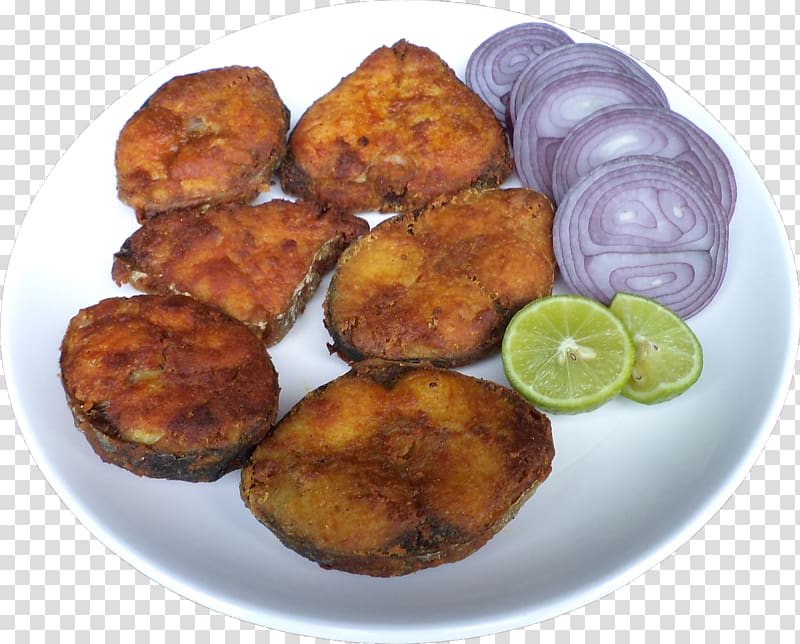 Vegetarian cuisine Pakora Indian cuisine Frikadeller Fritter, fried fish transparent background PNG clipart