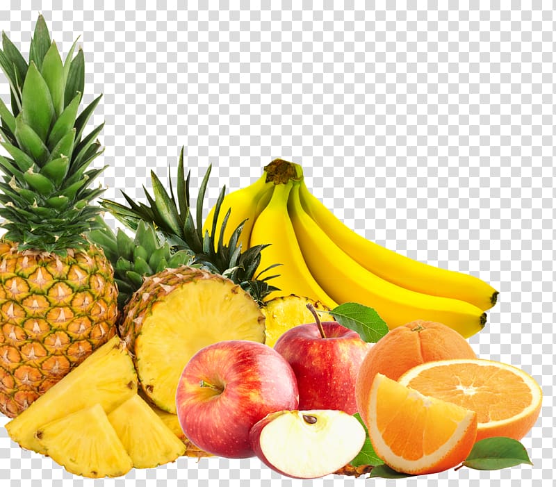 Pineapple Juice Food Vegetarian cuisine Vegetable, Multiple Fruit transparent background PNG clipart