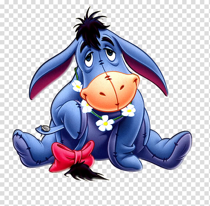 Eeyore Piglet Winnie the Pooh Tigger Cruella de Vil, Eeyore Free , Disney Eeyore illustration transparent background PNG clipart