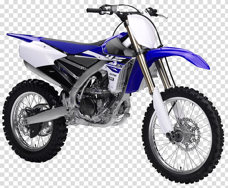 Yamaha Motor Company Yamaha YZ450F Motorcycle Yamaha YZ250F Suspension, dirt road transparent background PNG clipart