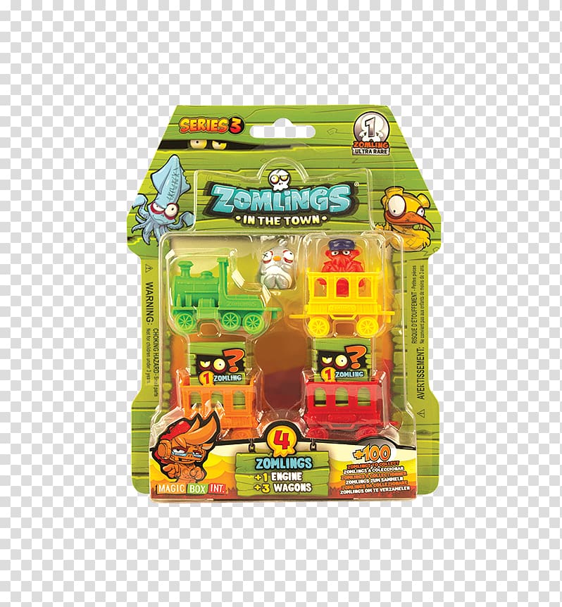 Train Zomlings Series 3 House Toy Blister pack Locomotive, train transparent background PNG clipart