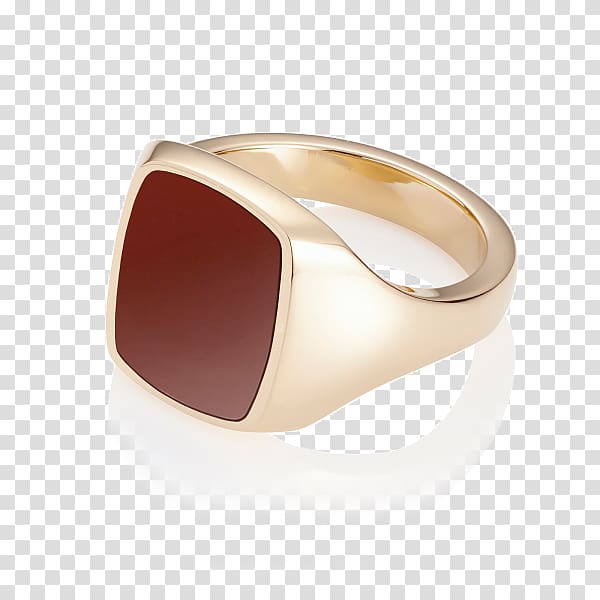 Pinky ring Gold Onyx Carnelian, ring transparent background PNG clipart