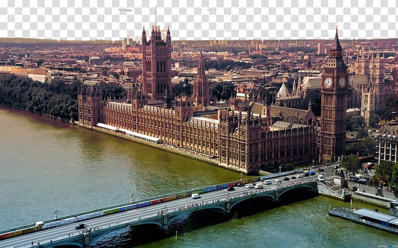 Palace of Westminster Big Ben River Thames Tower of London London Eye, London Big Ben ten transparent background PNG clipart