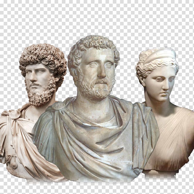 Augustus Lucius Verus Stone carving Ancient Rome Classical sculpture, Woody Allen transparent background PNG clipart