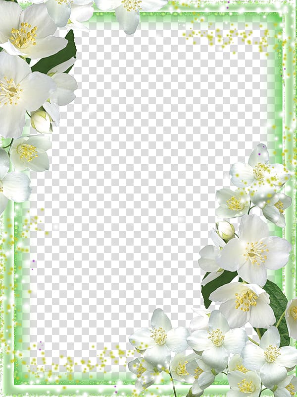 white petaled flower frame, Frames Orchids, Lily Frame transparent background PNG clipart