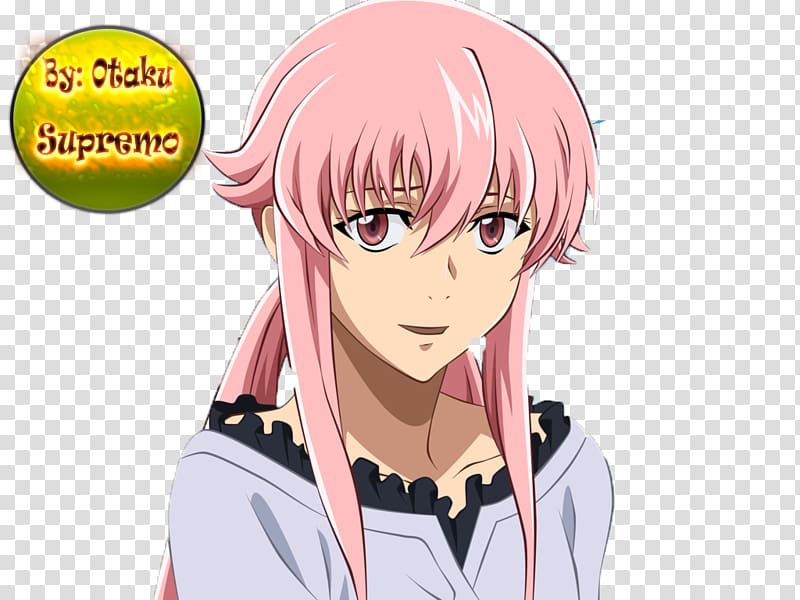 Yuno Gasai Yukiteru Amano Future Diary Anime Minene Uryu, Anime transparent background PNG clipart