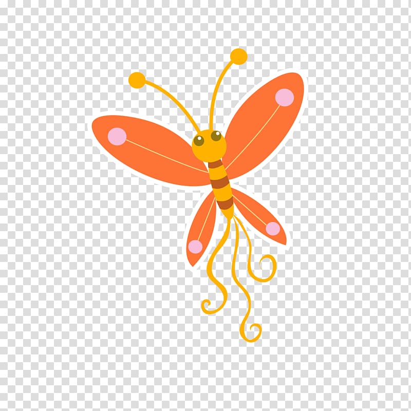 Butterfly Insect , Red dragonfly transparent background PNG clipart