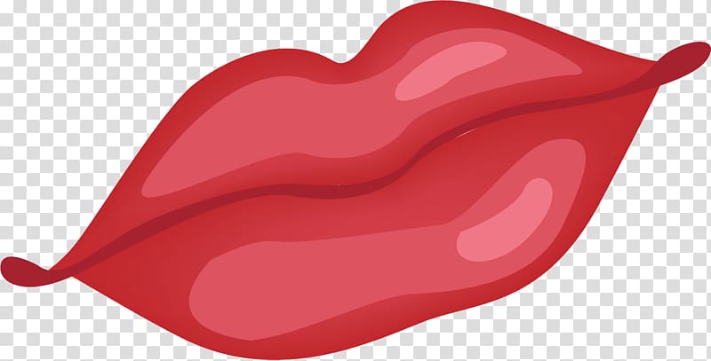 Product design Love, big red lips transparent background PNG clipart