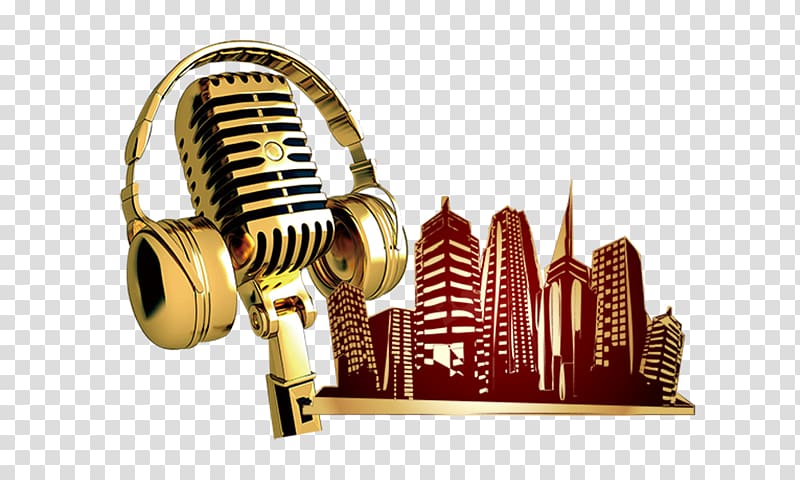 Microphone Icon, Creative Music City transparent background PNG clipart