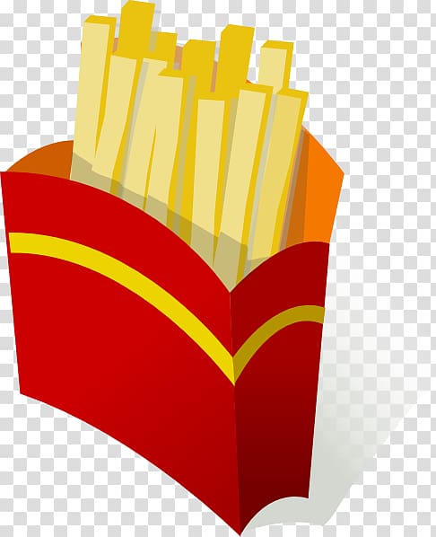 Junk food French fries Fast food Hamburger , Cartoon Fries transparent background PNG clipart